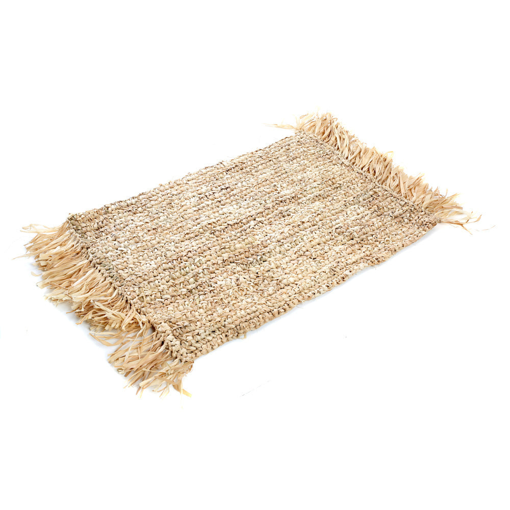 The Fringe Raffia Placemat Rectangle - Natural – DECOVRY