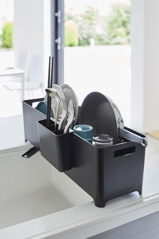 Yamazaki Slim dish drainer basket Tower black – DECOVRY