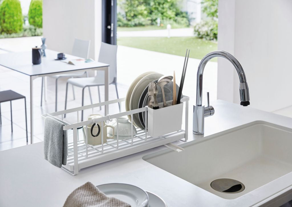 Wire dish drainer slim Tower white – DECOVRY